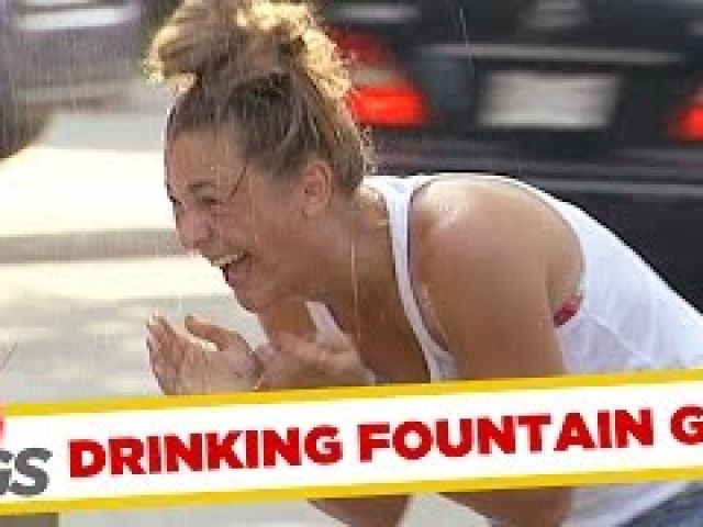 Crazy Drinking Fountain Water Prank