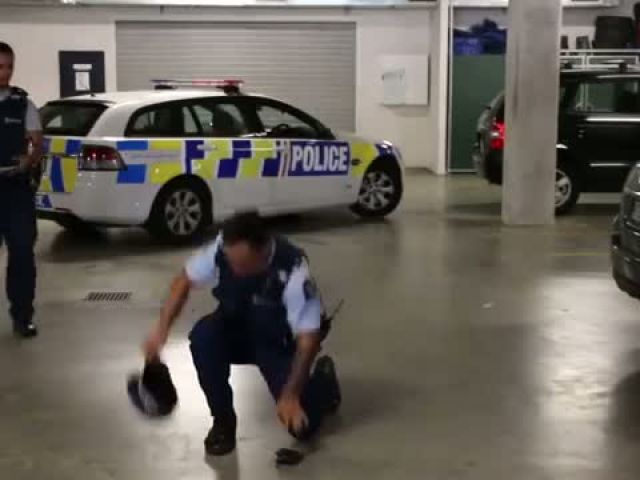 New Zealand Police Running Man Challenge
