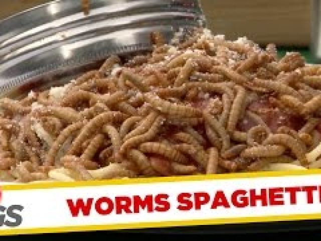 Live Worms Served at Restaurant