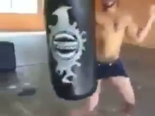 Hilarious Guy Boxing Action