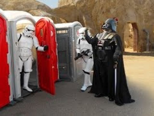 Toilet Star Wars Prank! Stormtroopers attack!