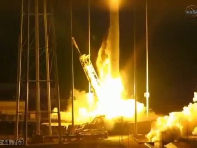 NASA's unmanned Antares rocket explodes on launch