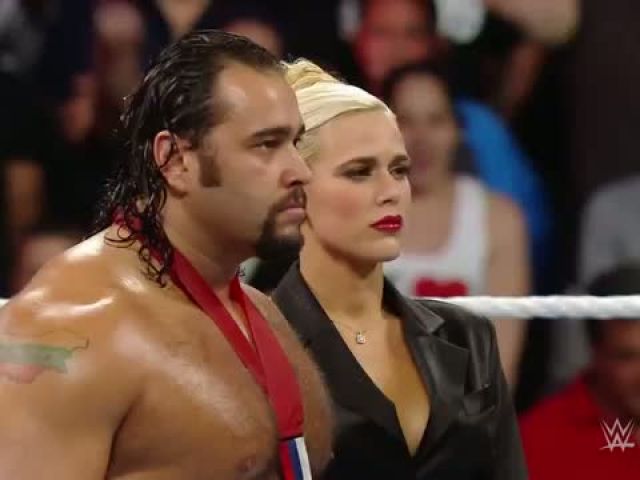 The Rock confronts Rusev - Raw Oct 6 2014