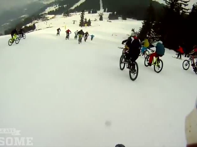 MTB Race on Ski Slope