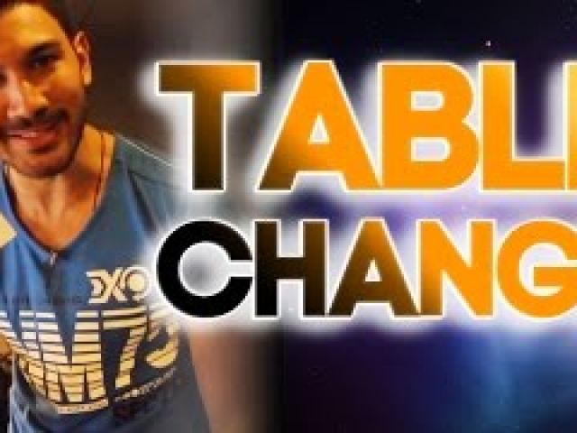 Magic Card Sleight The Table Change