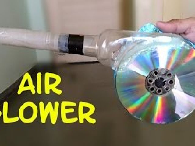 How to Make a Powerful Air Blower using CD and Bottle - Easy Way