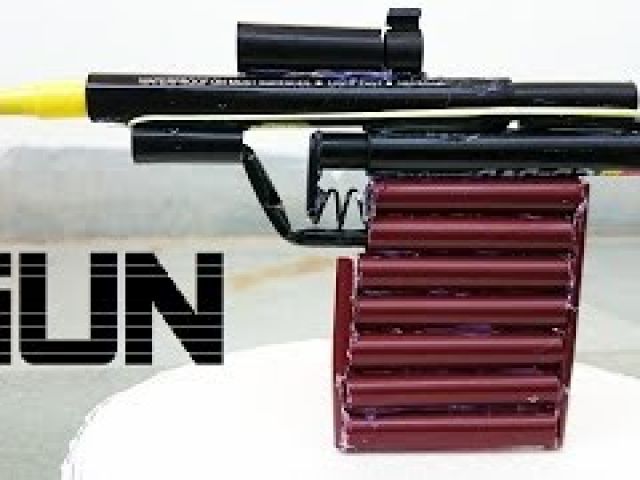How to Make a Powerful Gun using Sketch Pen that shoots