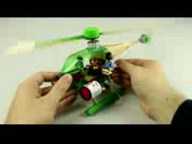 How to make a Helicopter - (Electric Helicopter)