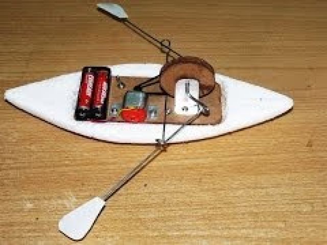How to make a toy rowing Boat - DIY Boat