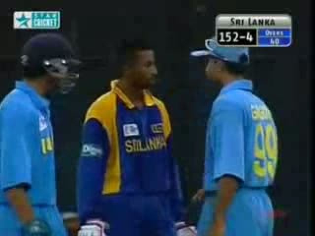 Cricket Fights - Sourav Ganguly v Russell Arnold - India v Sri Lanka final Match
