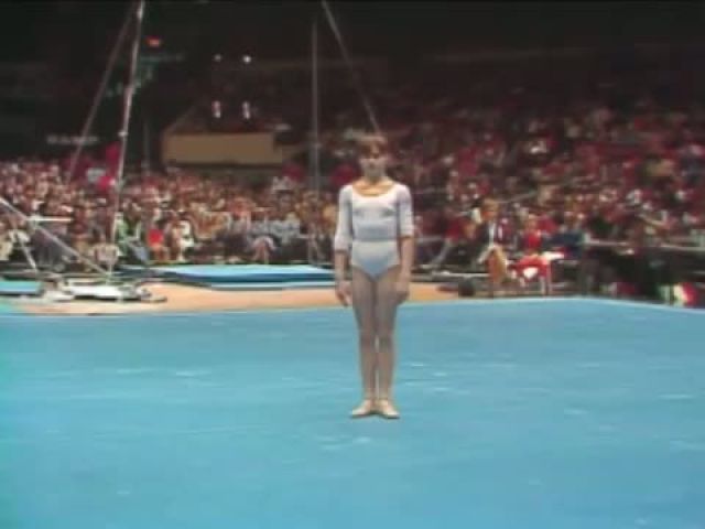 Nadia Comaneci - Floor Exercise - 1976 American Cup