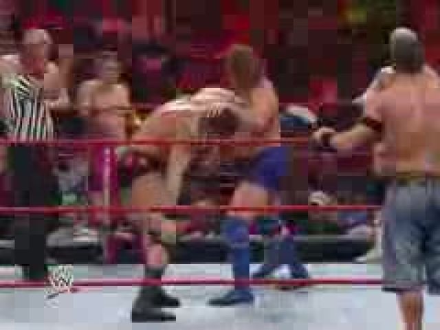 John Cena & Randy Orton battle the entire Raw roster (1)