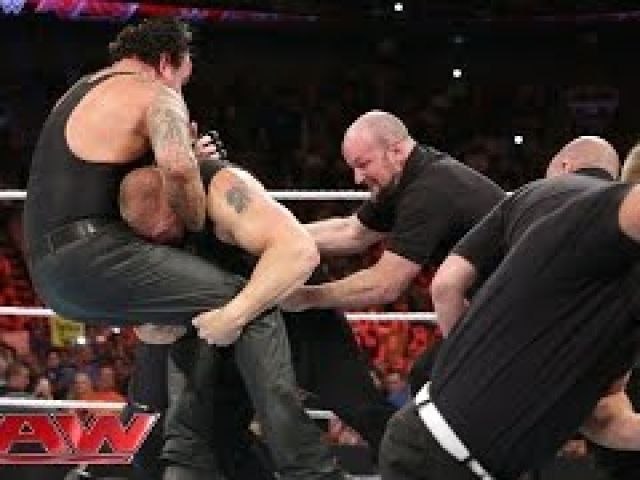 WWE Brock Lesnar confronts The Undertaker