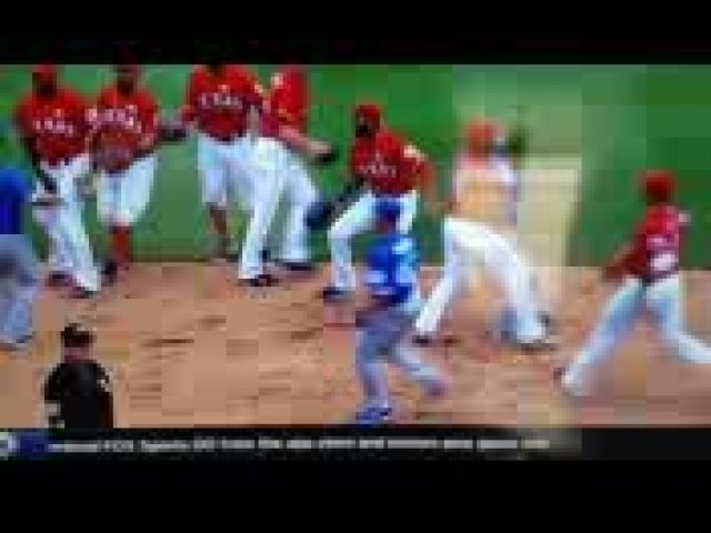 Rougned Odor Punches Jose Bautista (RAW VIDEO) Texas Rangers vs Toronto Blue Jays Brawl