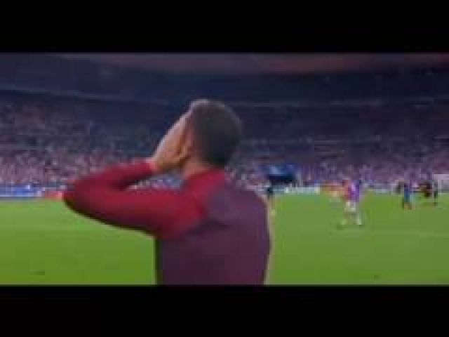 Cristiano Ronaldo celebrating & crying after wins Euro 2016 vs France 10-7-2016