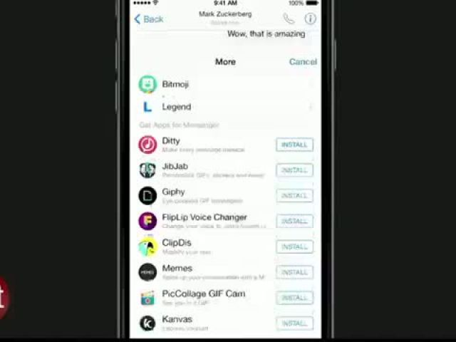 Facebook demos apps inside Messenger