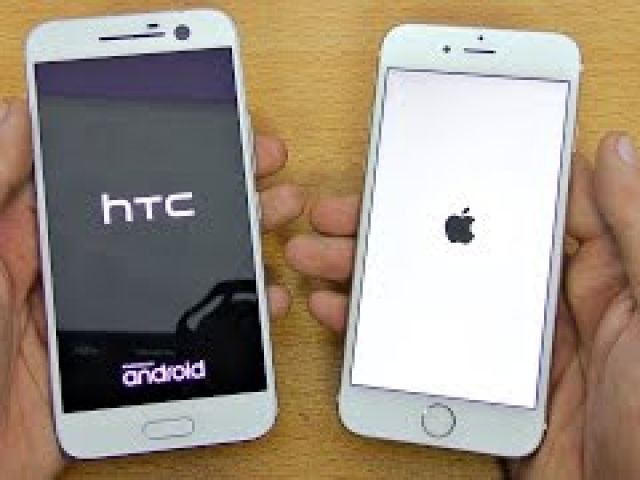 HTC 10 vs iPhone 6S - Speed Test! (4K)