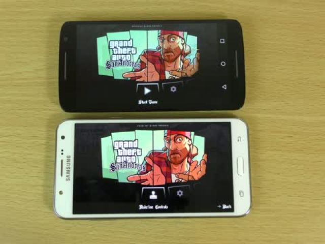 GTA San Andreas Samsung Galaxy J7 VS Moto X Play Gameplay Comparison!