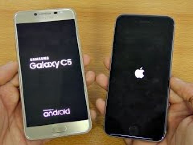 Samsung Galaxy C5 vs iPhone 6S - Speed Test!