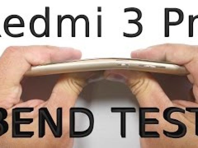 Xiaomi Redmi 3 Pro - Bend test