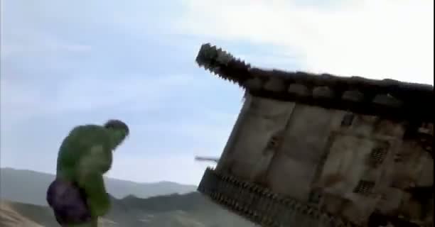 Hulk 2003 - Beats Up The Tanks