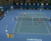 Hilarious point between Nadal,Federer and Novak !