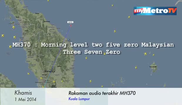 MH370 last recording