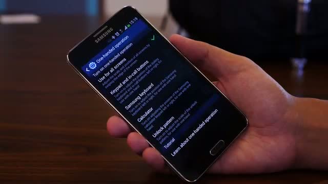 Samsung Galaxy Note 3 One-handed Operation