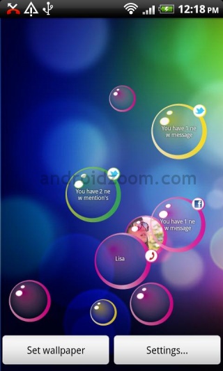 Notification Bubble Wallpaper