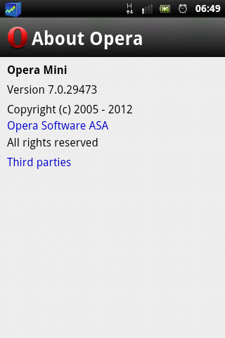 Opera Mini 7.0