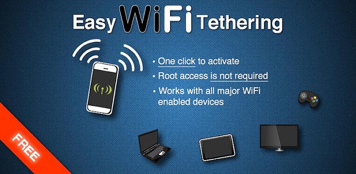 Easy wifi. WIFI Tether.