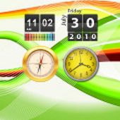 green and orange LiveWallpaper by vankiz