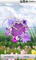 Flower Wallpaper Clock live