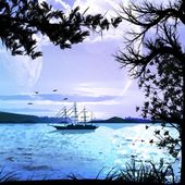 Lake View Scene Lite live wallpaper