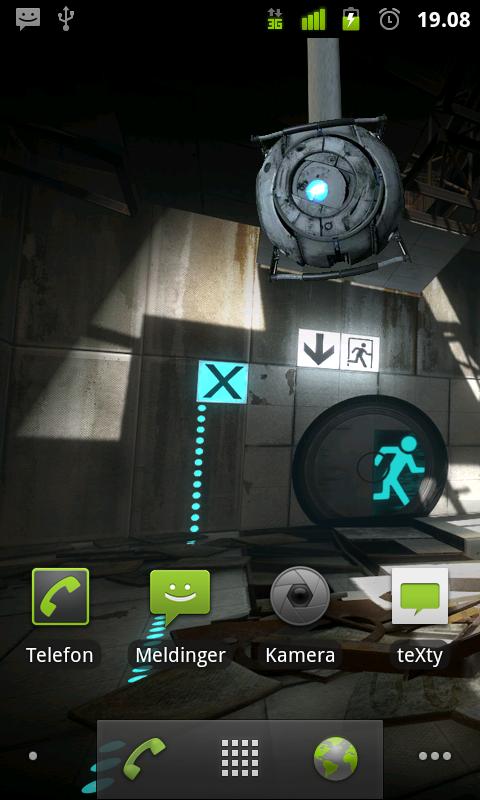 Portal 2 Live Wallpaper Android التطبيق Apk تحميل علىphoneky