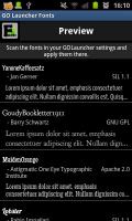 GO Launcher Fonts 1.6
