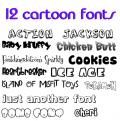12 Cartoon Fonts