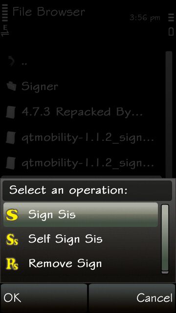 free signer for symbian belle