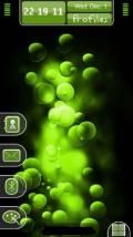 Green Bubbles Home Screen