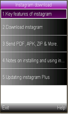new instagram java uygulamasi phoneky