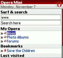 Opera Mini 3 Basic