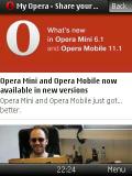 Opera Mini ขนาดใหม่ 6.1