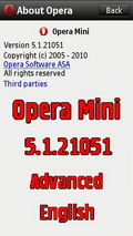 ओपेरा मिनी 5.1.21051 उन्नत अंग्रेजी एस 6